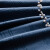 莎维纳窗帘成品现代简约卧室客厅阳台电雕压花遮光窗帘布料定制 深蓝色 宽1.5*高2.5-打孔加工(一片)