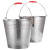 海斯迪克 不锈钢提水桶 加厚手提式拖把桶储水桶 便携户外水桶清洁洗车桶 无磁36cm HKWY-20