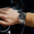冠琴（GUANQIN）名表十大品牌】手表男士全自动机械表防水牛皮带商务学生瑞士腕表 【典藏版】百搭黑色