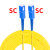 光纤跳线SC转LC-FC-ST单模芯光钎线延长线双芯2单芯尾纤3米5米8/1 SC-SC单模单芯电信级 1m