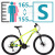 迪卡侬（DECATHLON）ST100山地自行车男款成人变速越野学生铝合金车架单车OVMC [碟刹款]黄色S号  适合155cm-1 21速 27.5英寸