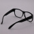 迈恻亦平光玻璃劳保防护眼镜打磨切割焊工电焊防强光打沙护目镜 黑色