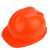KELLAN 国标618V型安全帽工地施工防护建筑安全帽 防砸防冲击舒适透气工地道路安全帽 可印制logo 橙色 均码