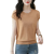 皮尔卡丹（pierre cardin）冰丝短袖T恤女士遮肚子显瘦夏季女装体薄款上衣 蓝色 S