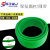 红/绿色可接驳PU聚氨酯圆皮带耐用O型圆带粗面传动带工业牛筋皮带 线径12mm/一米