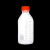 透明硼硅玻璃试剂瓶蓝盖丝口橙盖瓶化学样品溶剂瓶耐高温腐蚀灭菌 透明100ml红盖 含四氟垫