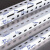 历修万能角钢货架材料自由组合角铁型材支架家用置物架带孔三角铁架子 白色型号:24*24*1.1/每米价格
