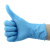 威肯一次性加厚乳胶丁腈橡胶手套防油工业家务洗碗劳保手套 天蓝色 厚款5克 M