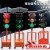 定制太阳能可移动升降红绿灯场地驾校指示灯道路交通信号灯 双头移动信号灯