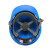 鸣固 ABS高强度安全帽工地工程建筑施工防砸透气劳保头盔安全帽 领导监理 ABS三筋蓝色