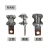 宽选工品 铜铝设备线夹 螺栓型钎焊线夹变压器电缆接线端子 (JTL-100A)/10个