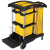 Rubbermai FG9T7300 大容量带储物桶可移动清洁推车酒店保洁 30夸脱28.4升黄色储物箱FG9T8400