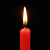 品之德 应急照明粗蜡烛 大号长杆日用 烛光蜡烛 停电应急防灾照明耐烧 红色10支装2*20cm