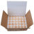 鸡蛋包装盒防震珍珠棉鸡蛋托快递专用泡沫打包箱装鸡蛋的盒子防摔 40枚大托+纸盒*1套