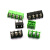 定制F7.64位 接线端子C端子接插件 7.6mm可拼接 绿黑色 黑色2P（5个）