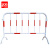 者也（ZYE）者也 市政交通铁马护栏加厚道路围栏可移动防撞栏隔离栏临时施工围栏 红白条纹1.2m*2m