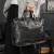 袋鼠新款时尚公文包手提包 休闲时尚韩版男包斜挎单肩包出差电脑包包 灰色 公文包 #2# 1英寸