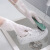 谋福 耐用型手套 防水加长清洁手套 厨房洗碗洗衣服 束口单层 S 