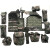 天狼芯  06携行具装具背心子弹袋配件防毒面具包 高强度11件套-绿色涂层