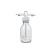 多孔洗气瓶螺口洗气瓶GL45螺口缓冲瓶耐压缓冲瓶安全瓶玻璃缓冲瓶 2000ML 白色四氟整套