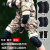 西伷战术训练套装加厚跪地防撞运动内置护具爬行护膝护肘护掌三件套 护膝+护肘+护掌 L码（140-180斤）