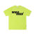 Otvsx国潮WHOOSIS不知其名美式hiphop短袖T恤夏季宽松韩版学生男装 荧光绿 重磅 M 75/95斤