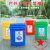 沃嘉定制适用大号户外垃圾桶垃圾分类垃圾桶厨余垃圾桶商用餐饮室外小区宿舍 25升-蓝色+标签 (干垃圾)