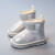 迪士尼（Disney）女童雪地靴冬季新款防水防滑皮毛一体儿童短靴加绒加厚中大童棉鞋 粉色 27码内长16.8cm
