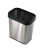 无盖垃圾分类不锈钢垃圾桶厨房客厅双桶大号干湿分离两用纸篓 10L圆形不锈钢加厚201材质