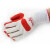 君御SAFEMAN 7102 耐刺穿防割防刮加厚耐磨泼胶防护胶片手套（白红） 12副装*1袋