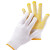 福安特劳保手套点塑涂胶点胶棉线手套 560g黄点12付起售