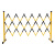 伸缩护栏/伸缩杆/电力/施工/围栏/玻璃钢/可移动/隔离带/围戒带/防护栏 1.2*2.5米片式红白