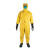 防化服耐酸碱工作服防护面罩消防二级化学防护服轻型连体无尘生物 防毒面具4号