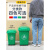 定制适用带轮子垃圾桶商用大容量带盖大号环卫户外餐饮垃圾箱厨房 30升万向轮桶(蓝色)有轮 送1卷60*80袋