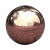 玫瑰金不锈钢圆球空心球 不锈钢装饰浮球镜面楼梯精品金属球 135MM精品圆球【#】玫瑰金