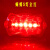 田铎 肩灯 红蓝爆闪警示灯多功能执勤巡逻交通骑行救援警示灯 电池款-高品质5灯全红(送电池)