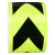 君灵采汇 反光贴条胶带车库防撞交通警示贴纸膜箭头导向标志贴 晶彩格黑绿 25米*宽10CM