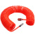 莱泽PU弹簧气管软管空压机弹簧管气泵高压伸缩弹性螺旋风管带接头 桔红色 8*5(3米)带接头