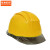 京洲实邦  工程头盔领导建筑工地安全帽监理白色男印字B 黄色 YELLOW