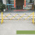 定制定制可伸缩栅栏 塑料注水围栏 黄色路障栏杆 水马围挡 隔离护 红白玻璃钢管式（，