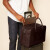 LEATHEROLOGY牛皮手提旅行包手提行李包男士大容量商务出差公文箱包 咖啡棕 M （预售浮雕拍C类）