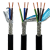中速运动信号控制线EVVP2 3 4芯高柔性拖链自动化设备屏蔽电缆线 EVVP4*1.5平方 黑色1米