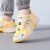 阿迪达斯（adidas）男鞋清风鞋 2024夏季新款透气运动鞋子低帮休闲鞋耐磨缓震跑步鞋 黄色/白色/深绿色 42 码
