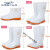 白色食雨鞋高中低筒卫生靴男女厨师鞋防水防滑耐油耐酸碱水鞋品 浅筒 43