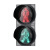 澜世 红绿灯交通信号灯200型三联灯LED路口警示灯行人车辆倒计时信号灯定制 300mm红人/绿人