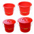 塑料手提水桶红色大小水桶带盖子耐摔 【10L有盖款】