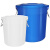定制圆形垃圾桶大容量商用大号环卫户外厨房餐饮超大型无盖带盖收 80升垃圾桶(装约140斤水)