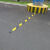 LZJV橡胶减速带微型减速带车位分割线道路自行车减速板2公分 黄线一线槽1000*150*30mm