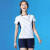 2024新yy新款羽毛球服男女套装速干比赛定制队服短袖运动 捷307男款-白色上衣 M