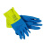 代尔塔（DELTAPLUS） 201330 双色乳胶手套 洗碗 清洁 卫生手套  12副/打 201330 蓝黄色 9.5